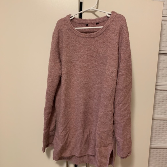 Light Purple Cozy Fleece Sweater - Picture 2 of 3